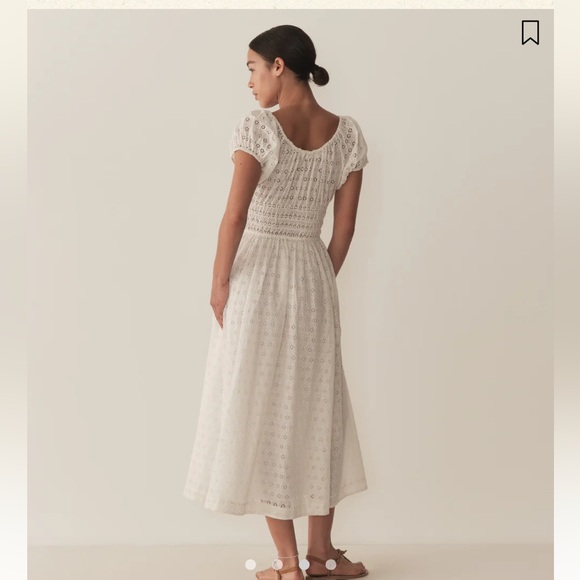 Doen Quinn dress Salt eyelet M NWT - Picture 2 of 5